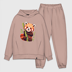 Мужской костюм оверсайз The Red Panda, цвет: пыльно-розовый