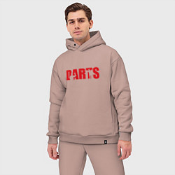 Мужской костюм оверсайз Darts red, цвет: пыльно-розовый — фото 2