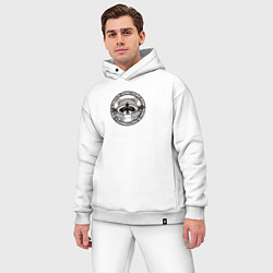 Мужской костюм оверсайз Енот педро пе, цвет: белый — фото 2