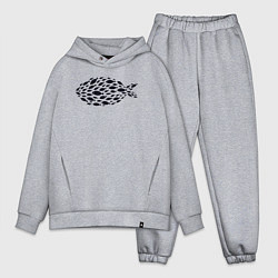 Мужской костюм оверсайз Рыбная рыба