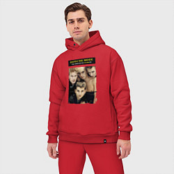 Мужской костюм оверсайз Depeche Mode - Singles, цвет: красный — фото 2