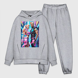 Мужской костюм оверсайз Barbie and Ken - ai art fantasy, цвет: меланж