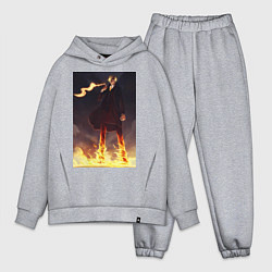 Мужской костюм оверсайз Ван-Пис Санджи огненная нога