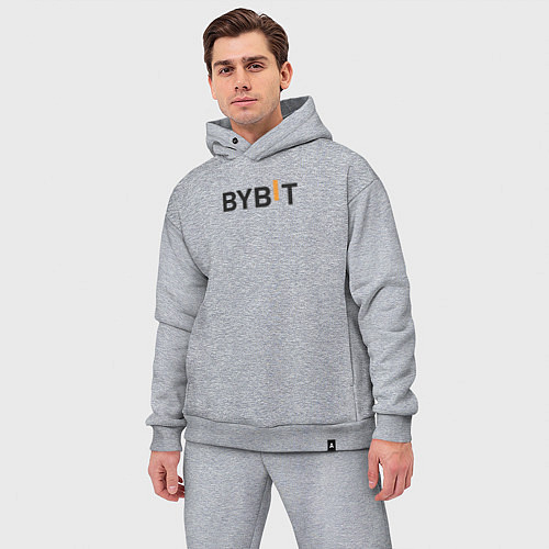 Мужской костюм оверсайз Bybit / Меланж – фото 3