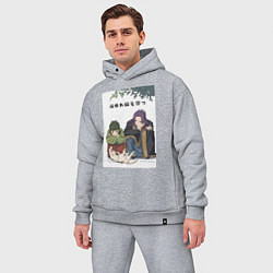 Мужской костюм оверсайз Монолог фармацевта Маомао Жэньши, цвет: меланж — фото 2