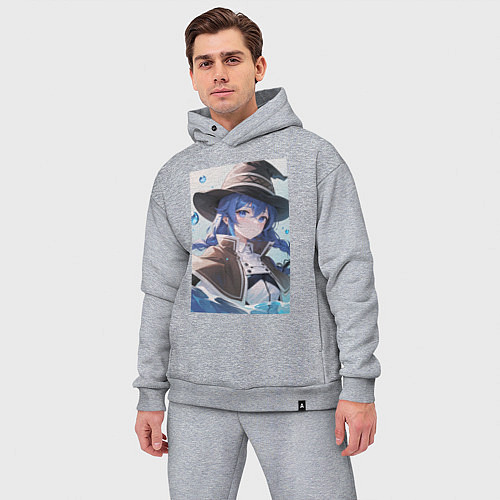 Мужской костюм оверсайз Реинкарнация безработного Рокси Мигурд / Меланж – фото 3