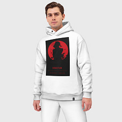 Мужской костюм оверсайз Тёмный дворецкий Себастьян Михаэлис боец, цвет: белый — фото 2