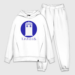 Мужской костюм оверсайз Blue tardis