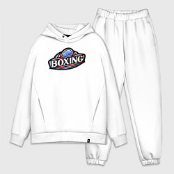 Мужской костюм оверсайз Boxing sport, цвет: белый