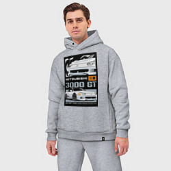 Мужской костюм оверсайз Mitsubishi GT, цвет: меланж — фото 2