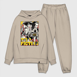 Мужской костюм оверсайз Pulp fiction - all stars, цвет: миндальный