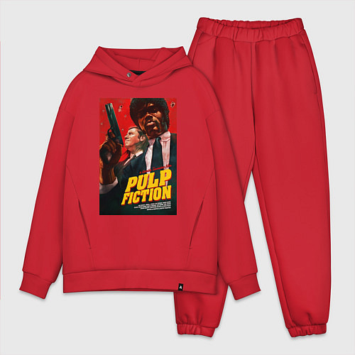 Мужской костюм оверсайз Pulp fiction - vincent and jules / Красный – фото 1