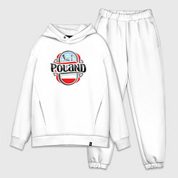 Мужской костюм оверсайз Poland, цвет: белый