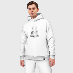 Мужской костюм оверсайз BTS Agust D Haegeum, цвет: белый — фото 2