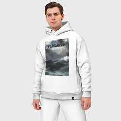 Мужской костюм оверсайз Vladimir шторм, цвет: белый — фото 2