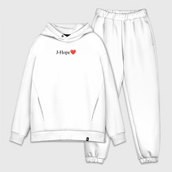 Мужской костюм оверсайз BTS - J-hope, цвет: белый