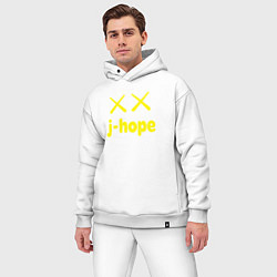 Мужской костюм оверсайз BTS j-hope, цвет: белый — фото 2