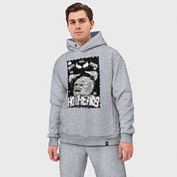 Мужской костюм оверсайз Горячие головы, цвет: меланж — фото 2