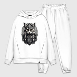 Мужской костюм оверсайз Viking cat, цвет: белый