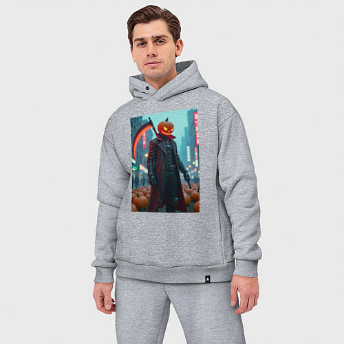 Мужской костюм оверсайз Киберпанк Джек / Меланж – фото 3