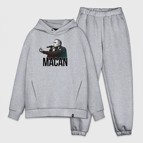 Мужской костюм оверсайз Macan - Rap / Меланж – фото 1