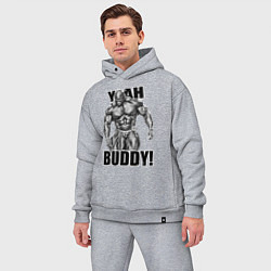 Мужской костюм оверсайз Ronnie Coleman- yeah buddy, цвет: меланж — фото 2
