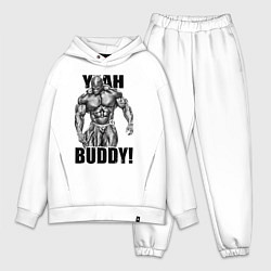 Мужской костюм оверсайз Ronnie Coleman- yeah buddy, цвет: белый