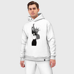 Мужской костюм оверсайз Человек-бензопила Йор, цвет: белый — фото 2