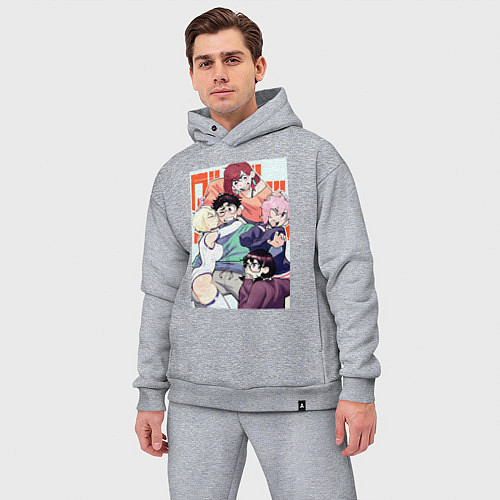 Мужской костюм оверсайз Дандадан: Момо Аясэ / Меланж – фото 3