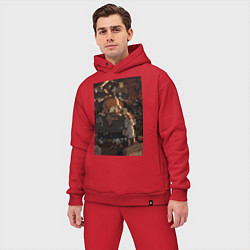 Мужской костюм оверсайз Тыква мистика, цвет: красный — фото 2