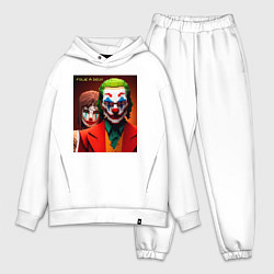 Мужской костюм оверсайз Joker and Minecraft - collaboration, цвет: белый