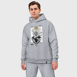 Мужской костюм оверсайз Махорага - Магическая битва, цвет: меланж — фото 2