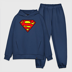 Мужской костюм оверсайз Superman logo