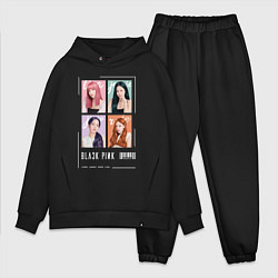 Мужской костюм оверсайз Blackpink 4 colors, цвет: черный