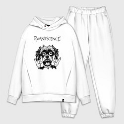 Мужской костюм оверсайз Evanescence - rock dog, цвет: белый