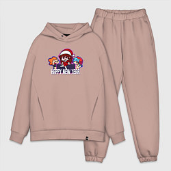 Мужской костюм оверсайз Friday Night Funkin - New Year, цвет: пыльно-розовый