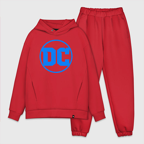 Мужской костюм оверсайз DC comics logo / Красный – фото 1