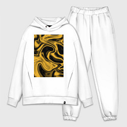 Мужской костюм оверсайз Liquid gold, цвет: белый