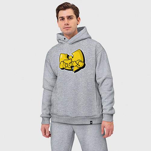 Мужской костюм оверсайз Wu-Tang bubble / Меланж – фото 3