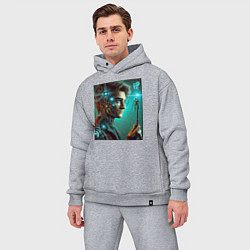 Мужской костюм оверсайз Harry Potter - cyberpunk fantasy, цвет: меланж — фото 2