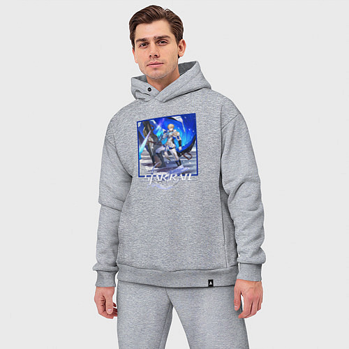 Мужской костюм оверсайз Гепард / Меланж – фото 3