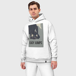 Мужской костюм оверсайз Easy jumps in boots, цвет: белый — фото 2