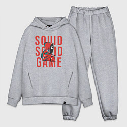 Мужской костюм оверсайз Squid squid game, цвет: меланж