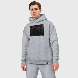 Мужской костюм оверсайз Красная Армия - СССР, цвет: меланж — фото 2