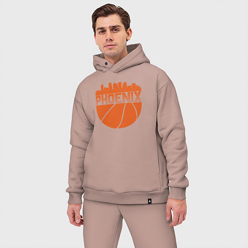 Мужской костюм оверсайз Phoenix basketball / Пыльно-розовый – фото 3