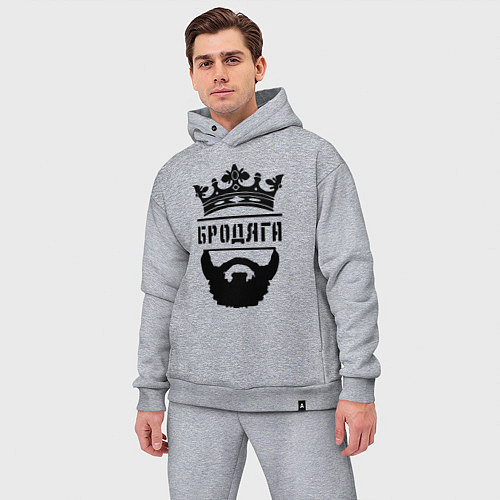 Мужской костюм оверсайз Бродяга / Меланж – фото 3