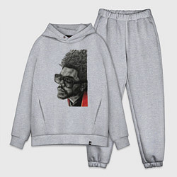 Мужской костюм оверсайз Blinding lights the weeknd, цвет: меланж