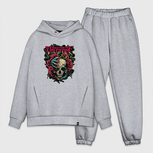 Мужской костюм оверсайз Пуля для моего Валентина / Меланж – фото 1