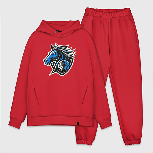 Мужской костюм оверсайз Mavericks team / Красный – фото 1