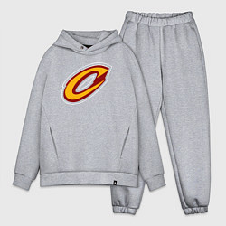 Мужской костюм оверсайз Кливленд Кавальерс лого, цвет: меланж